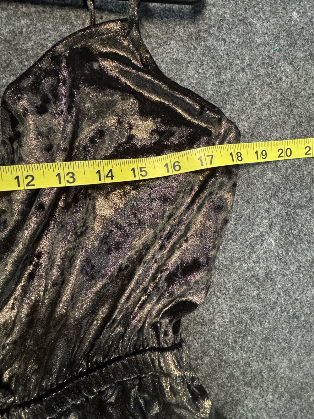 Show me your Mumu The Richards Jonny Gold velvet jumpsuit XL - Picture 10 of 10